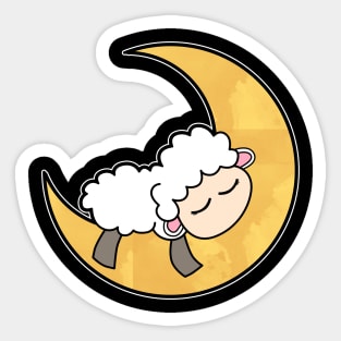 Sleep Sheep Dream Moon Sticker
